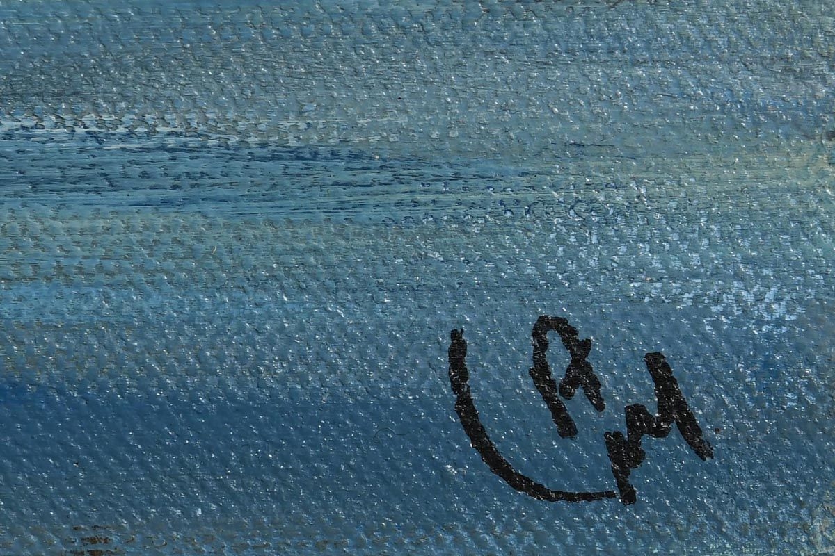 Artwork by Ann Mueller, Looking Towards the Stags, Made of acrylic on canvas