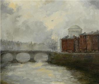View of the Four Courts, Dublin - Leo Earley