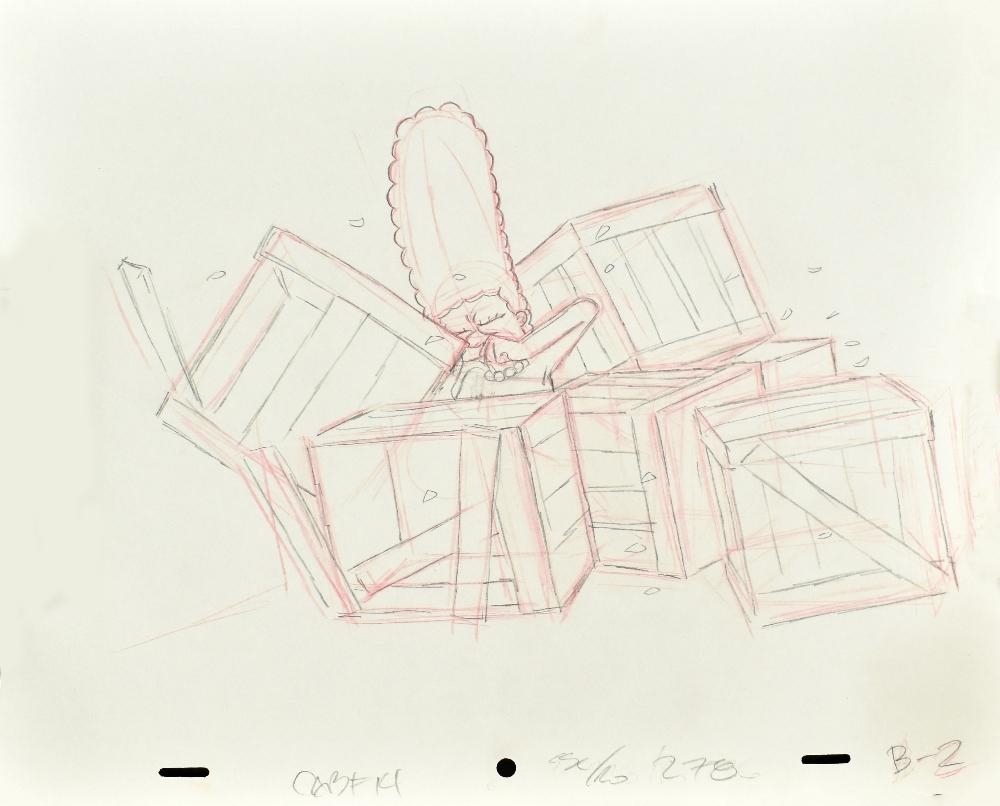'Marge Simpson and Toppled Boxes' by Matt Groening