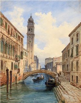 Venezianischer Kanal - Franz Hänich