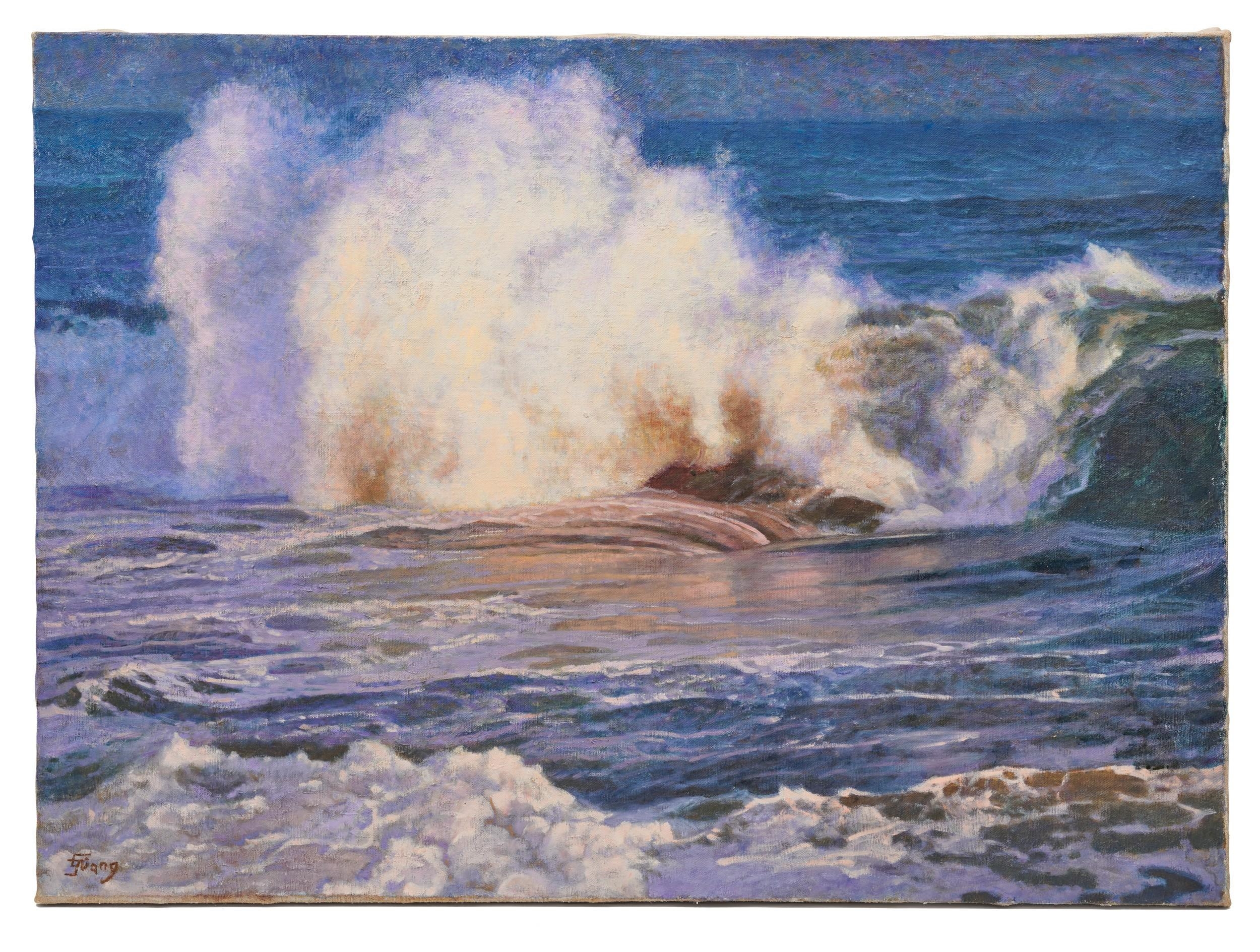Artwork by Guang Tingbo, Back Shore, Gloucester, Massachusetts, Made of oil on canvas
