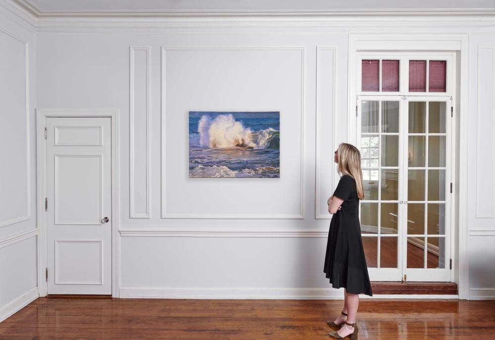 Artwork by Guang Tingbo, Back Shore, Gloucester, Massachusetts, Made of oil on canvas