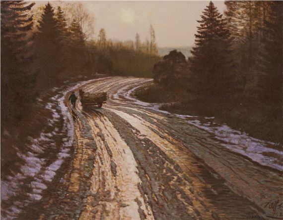 Changbai Mountain Road by Guang Tingbo