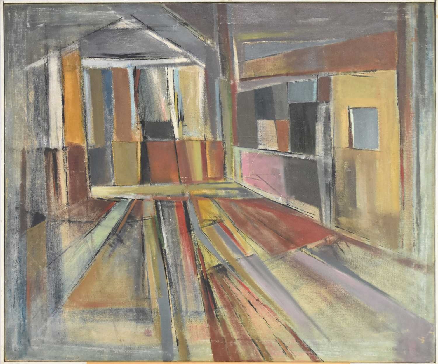 Artwork by Haydn Gear, Abstract Landscape, titled 'Structures', Made of oil on canvas