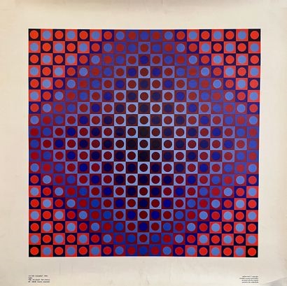 Artwork by Victor Vasarely, Boglar, Made of Offset print on heavy paper