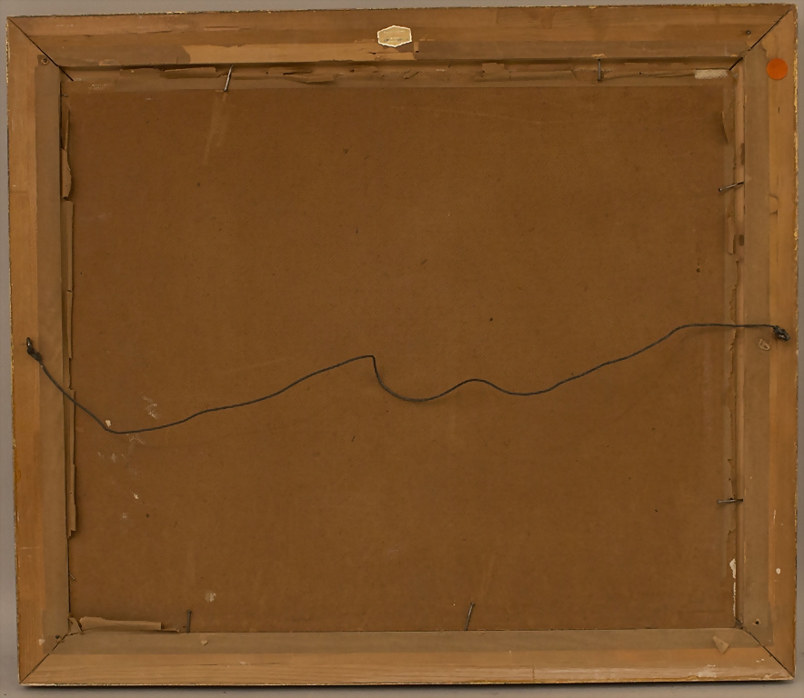 Artwork by Ewald Lifferth, Ansicht von Kiel / View of Kiel, Made of oil on fiberboard