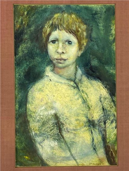 Zelfportret by Els Amman, 1965