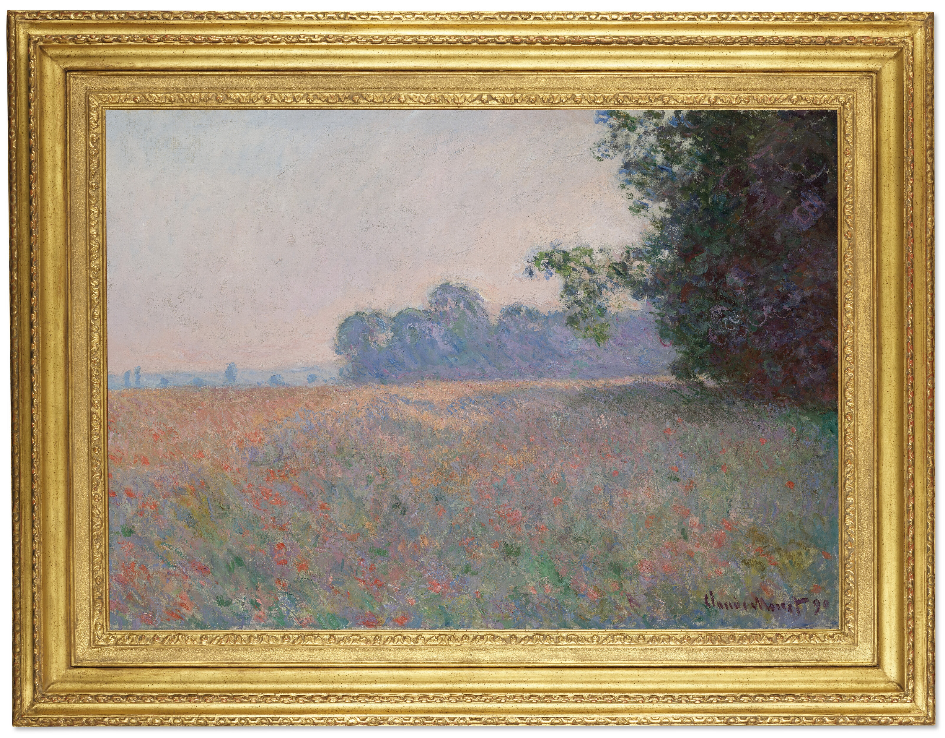 Artwork by Claude Monet, Champ d'avoine et de coquelicots, Made of oil on canvas