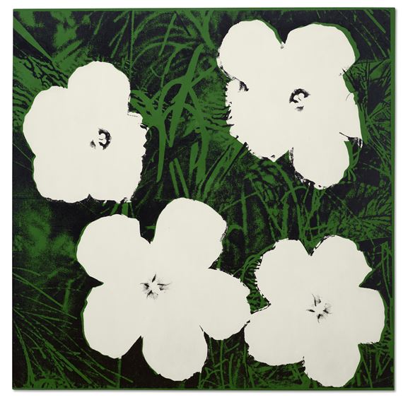 Flowers 1964 Andy Warhol Quadro Moderno Tributo Warhol Fiori Stampa Artistica 