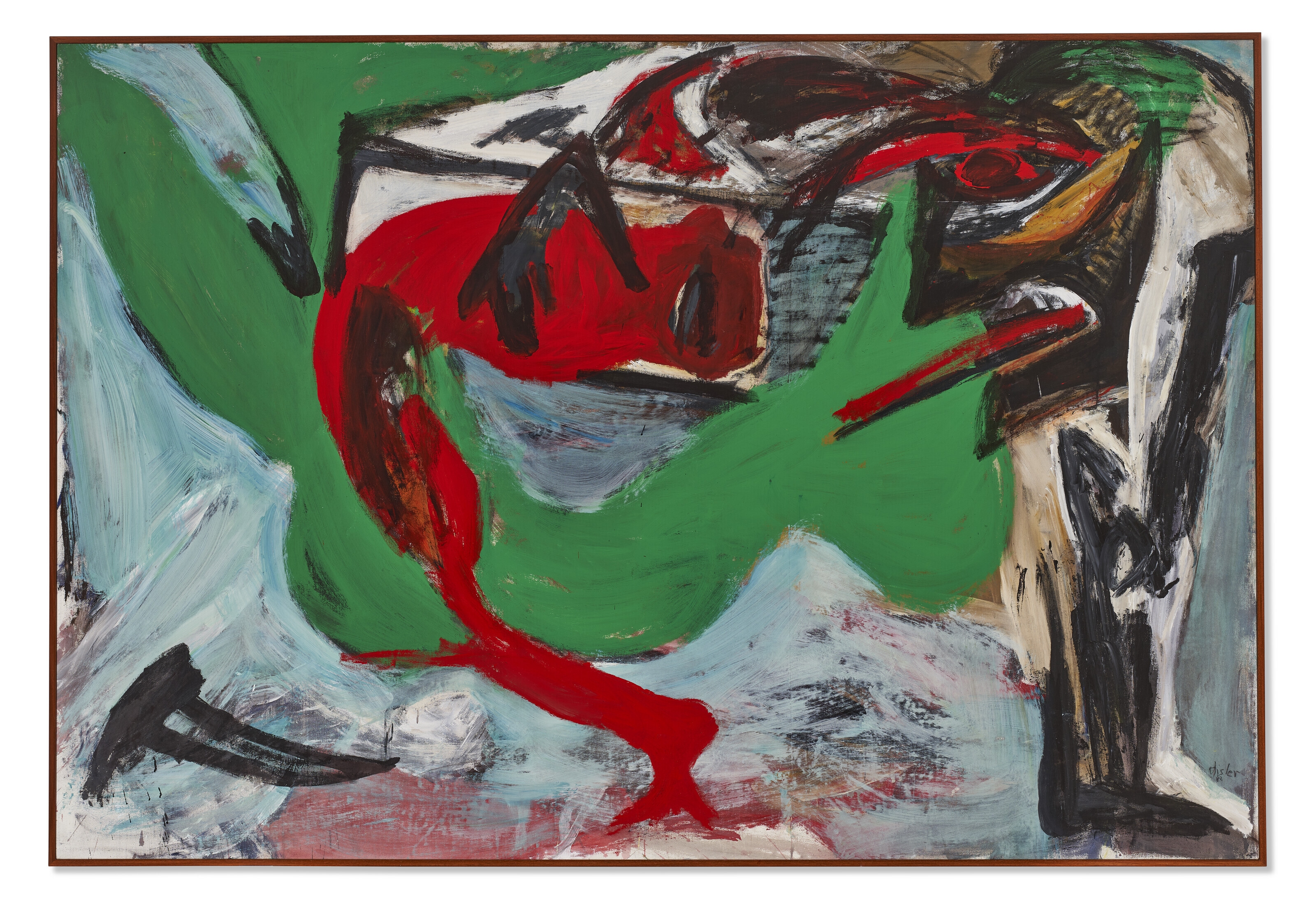 Artwork by Martin Disler, Preparing for Tonight, Made of acrylic on canvas