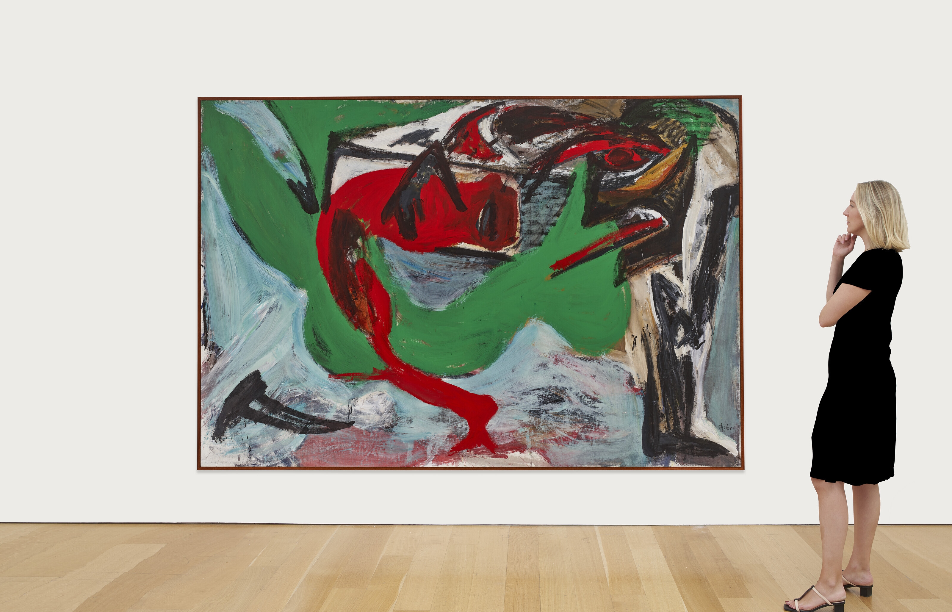 Artwork by Martin Disler, Preparing for Tonight, Made of acrylic on canvas