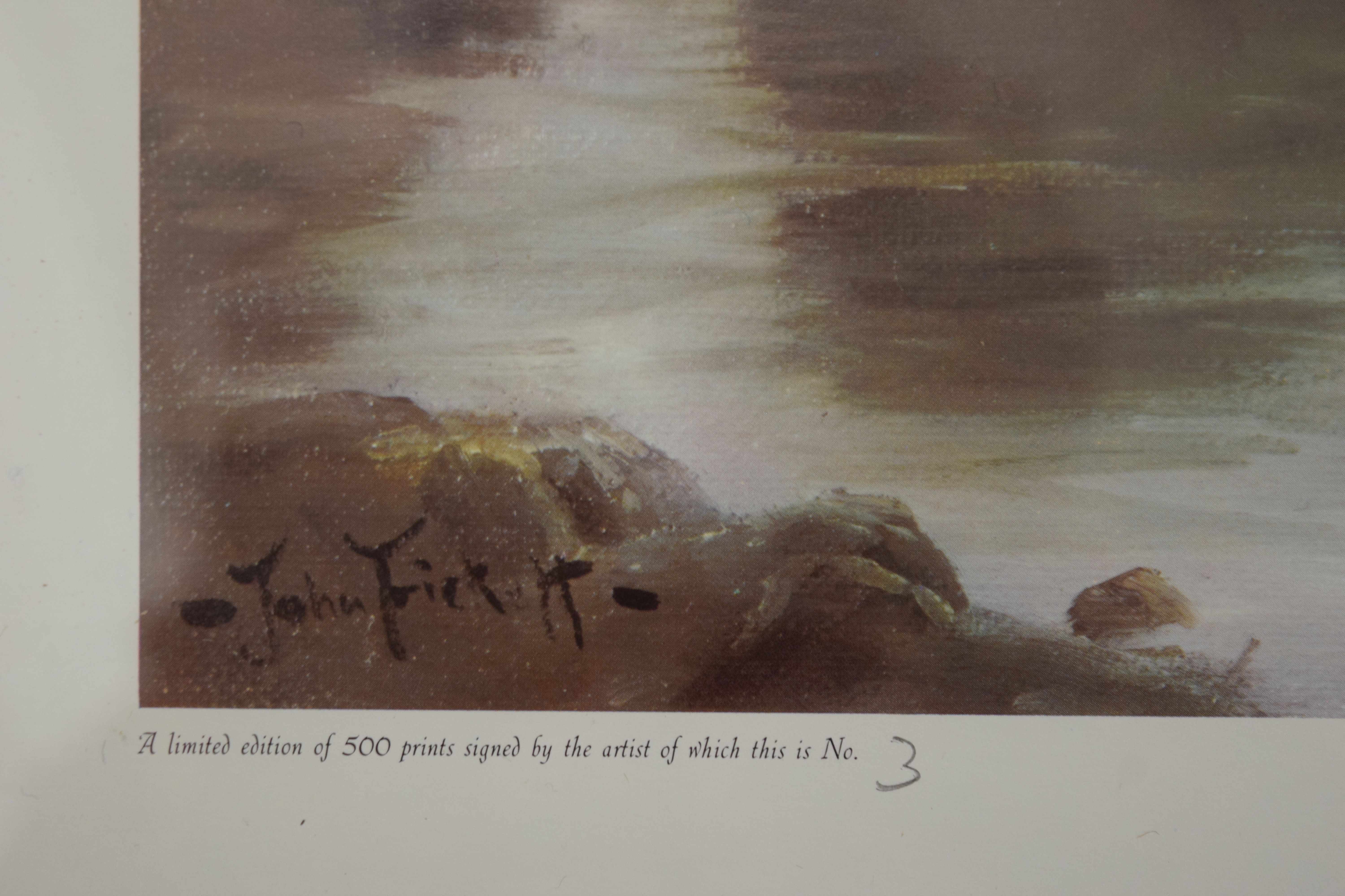 Artwork by John Tickett, Fishing, Made of print