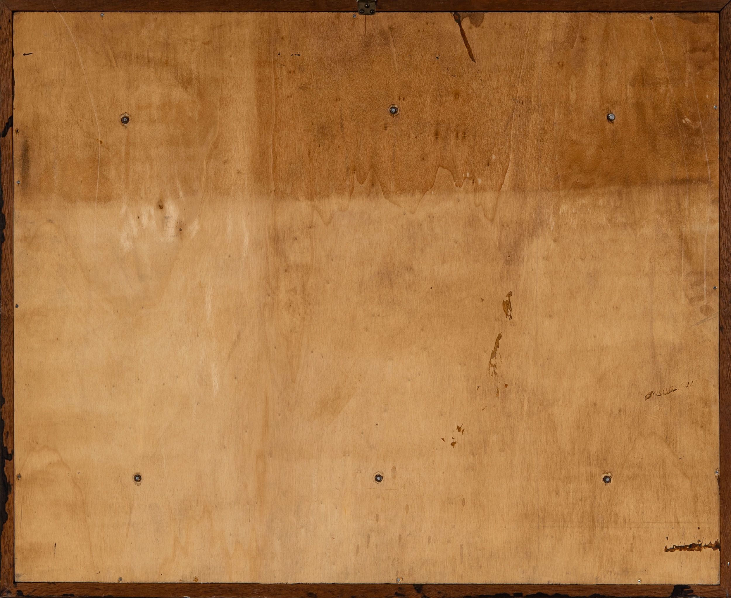 Artwork by Attilio Nani, Couple of basreliefs: Hunt for lion and Last supper, Made of embossed metal