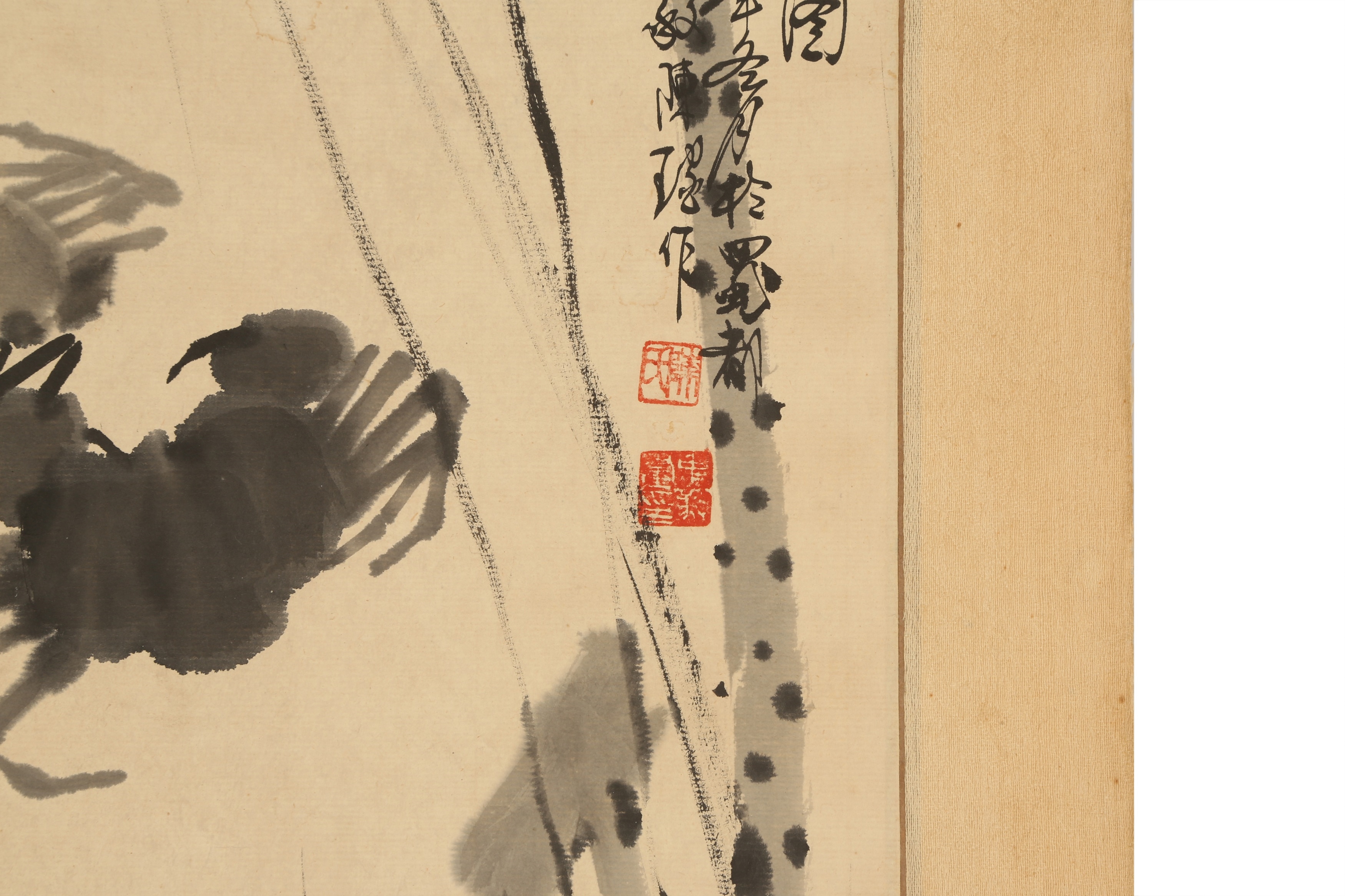 Artwork by Chen Yao, Crabs, Made of ink on paper