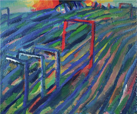 Yannis Messinis | Construction of landscape with doors (1991) | MutualArt