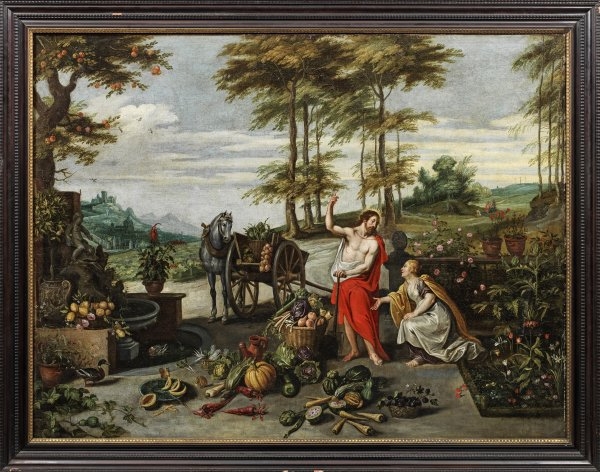 "Noli me tangere" by Jan Brueghel the Younger, Victor Wolfvoet II, Um 1650