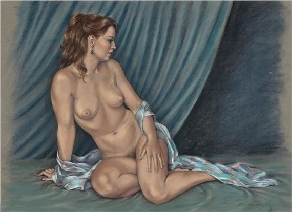 Seated Nude by Victoria Fontaine-Wolf