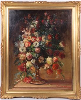 still life painting - E. Girardi