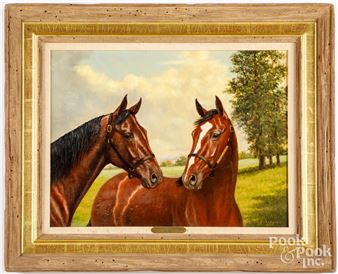 Portrait of two horses - Elizabeth Bell