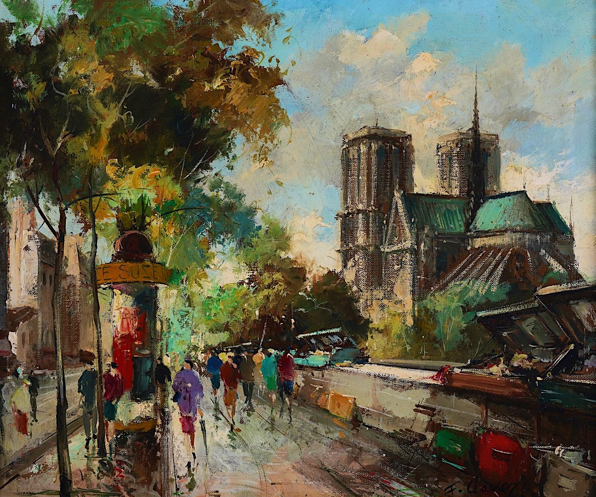 Francois Claver | Moulin Rouge; Notre Dame | MutualArt