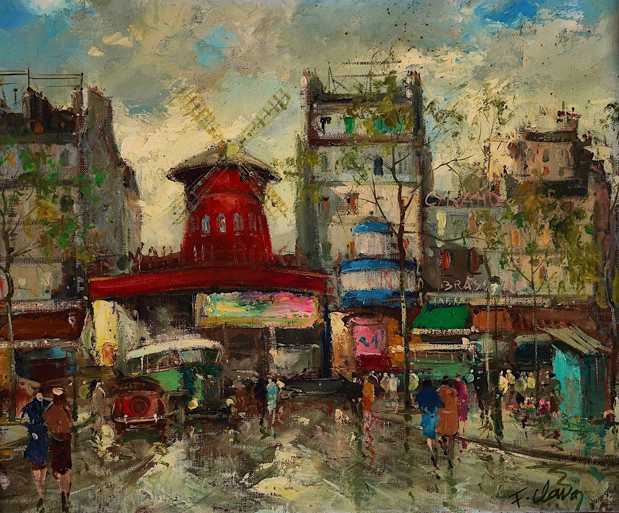 Francois Claver | Moulin Rouge; Notre Dame | MutualArt
