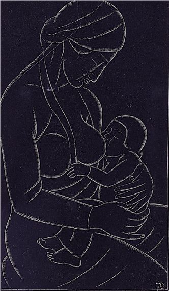 Mother and Child by Eric Gill, 1929