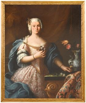 Portrait of Giulia Augusta Albani - Sebastiano Ceccarini