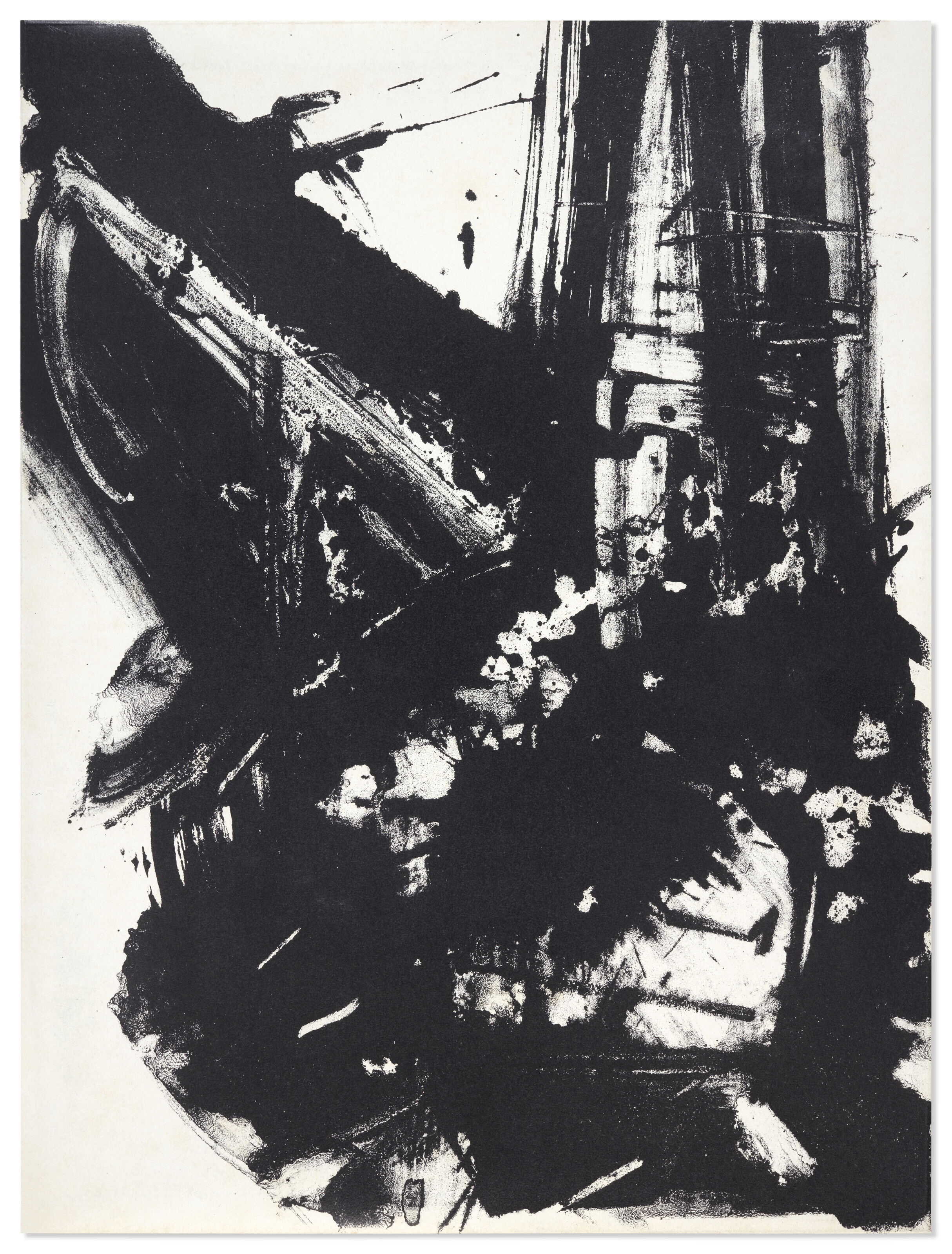 Artwork by Gianni Bertini, Alain Bosquet, Danse mon sang. Paris : Falaize, 1959, Made of lithographs