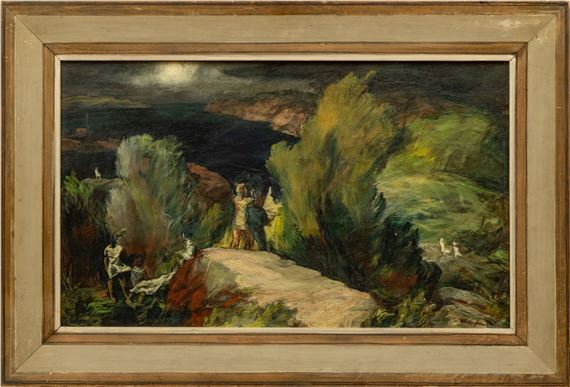 FIGURES IN A ROCKY COASTLINE - Matthew William Boyhan