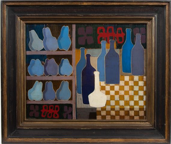 Composition with bottles by Jean Oosterlynck