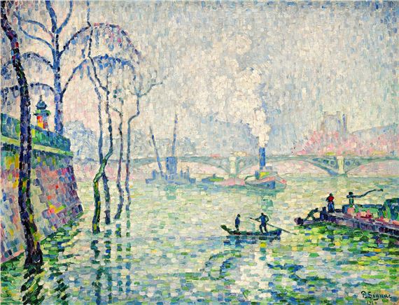 PAUL SIGNAC、Le Pont aux Andelys How a few weeks in Les Andelys helped Paul Signac develop