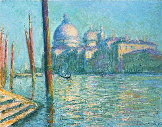 Le Grand Canal et Santa Maria della Salute by Claude Monet, dated 1908