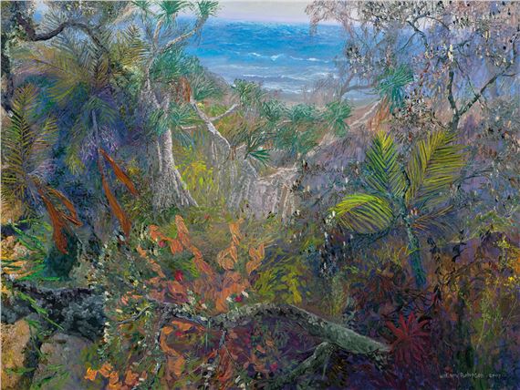 LATE AFTERNOON WITH FLOWERING PALMS by William Robinson, 2007