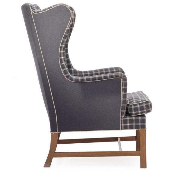 Kaare Klint Wing back easy chair of mahogany MutualArt