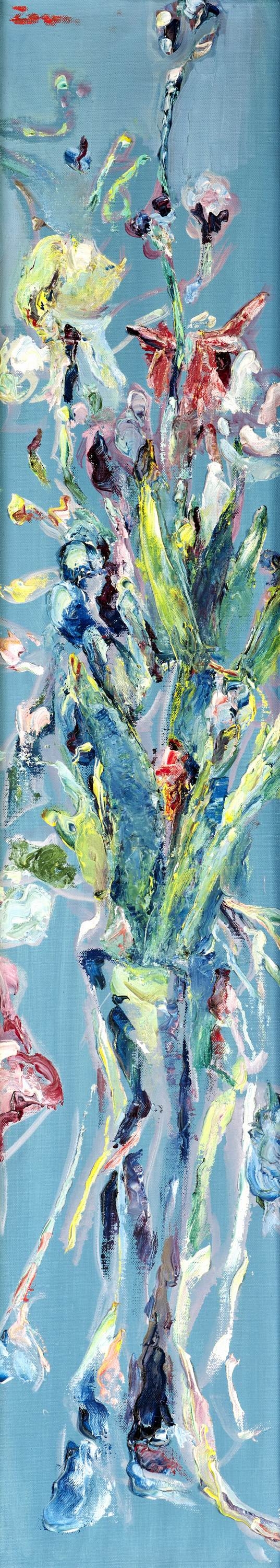 Artwork by Lea Mrázová, KOSATCE, Made of oil on canvas