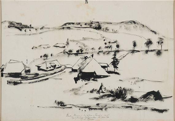 Julius Bissier | Schwarzwaldhütte. (1930) | MutualArt