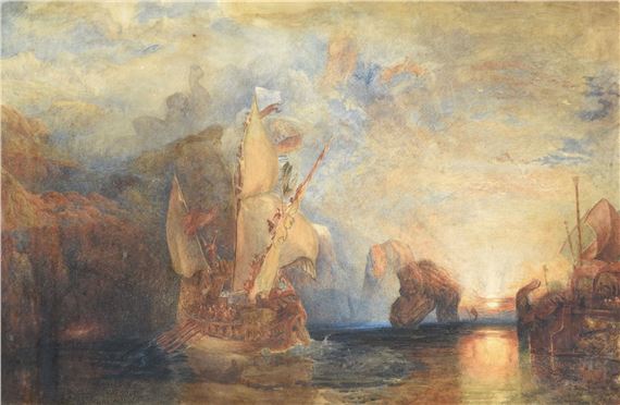 ULYSSES DERIDING POLYPHEMUS by John Anster Fitzgerald, created in 1829