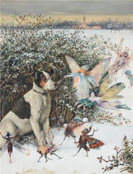SNOWY MISCHIEF by John Anster Fitzgerald