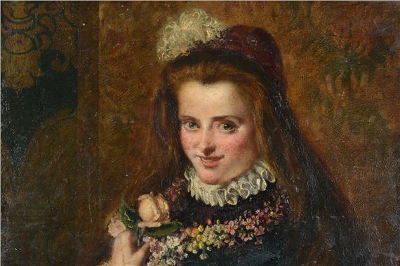 PORTRAIT OF EDITH FITZGERALD (2) by John Anster Fitzgerald, 1864