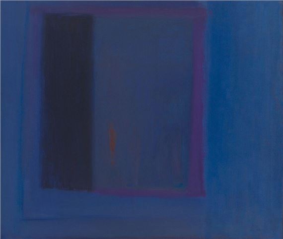 Interior Landscape (No. 23: Black Magenta over Blue) by John Miller, 1990