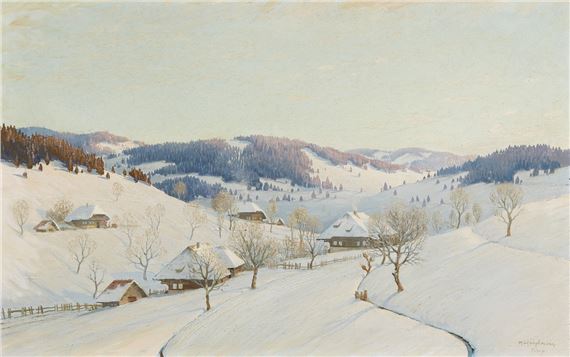 Winter Landscape by Karl Hauptmann