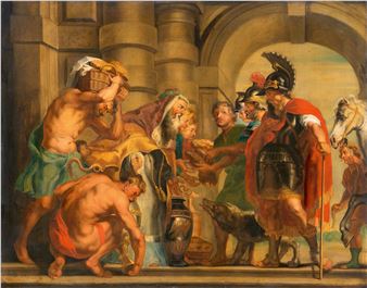 Alexander the Great distributing Bread - Jacob Andries Beschey