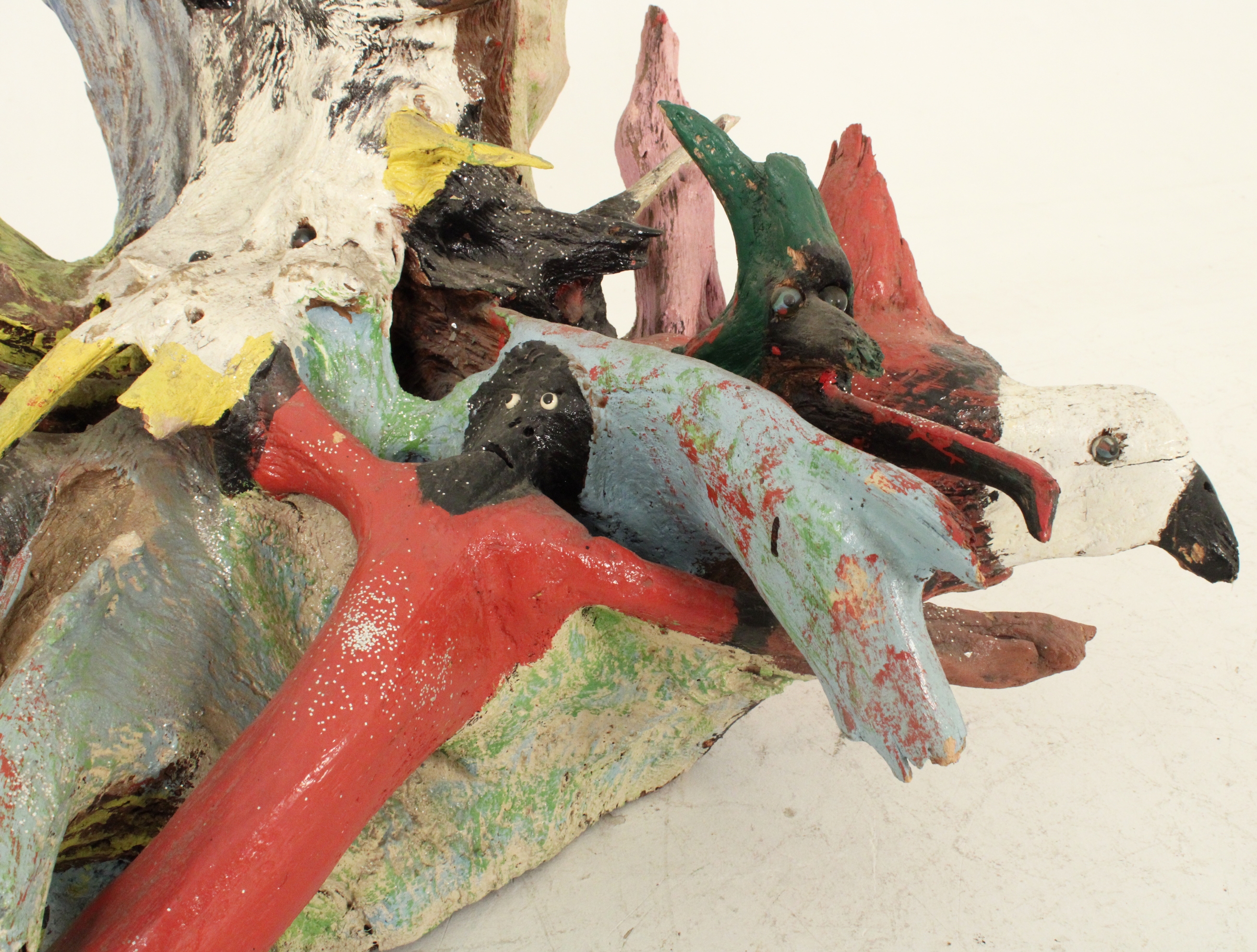 Artwork by Bessie Harvey, The Day the Earth Stood Still, Made of polychrome and mixed media