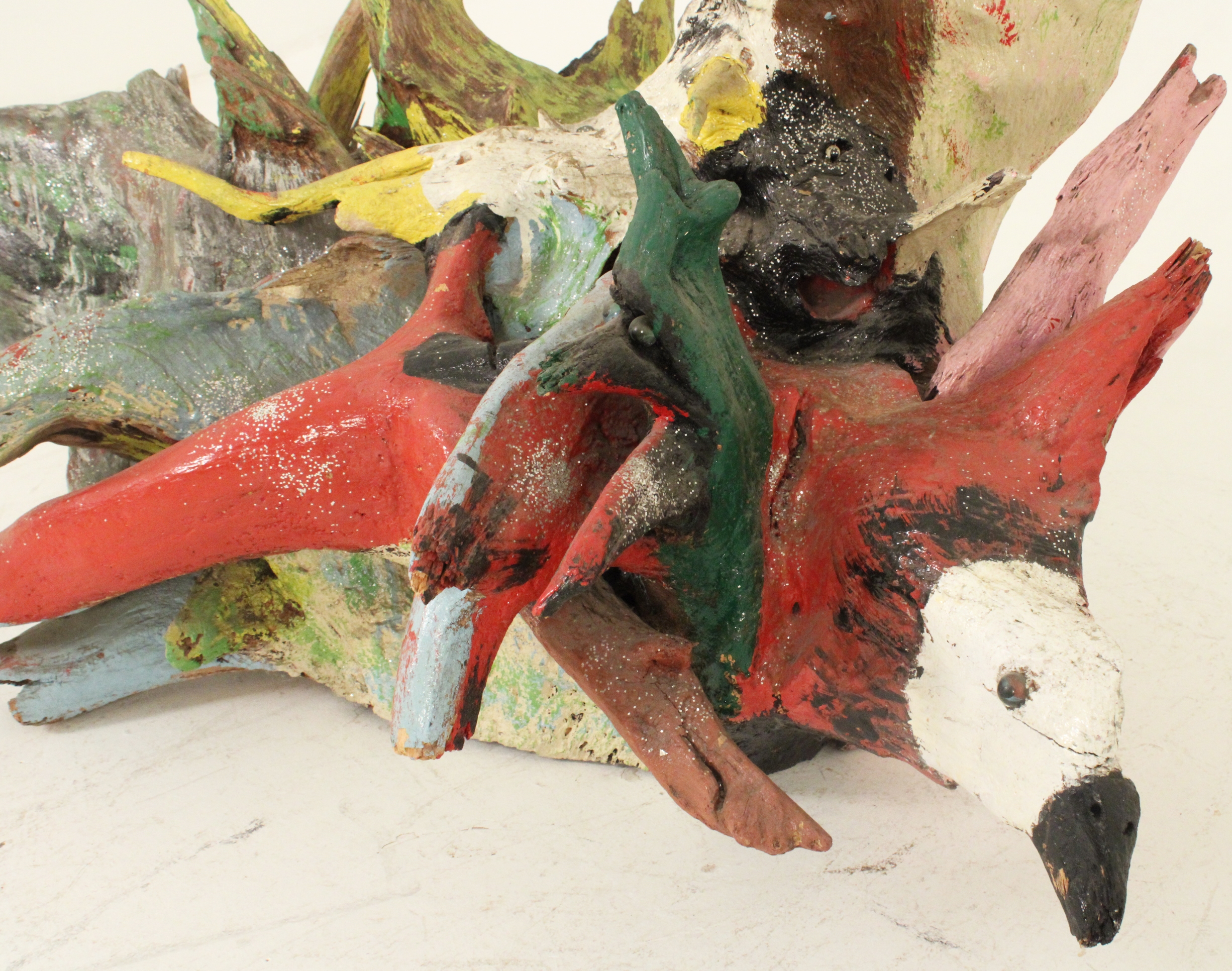 Artwork by Bessie Harvey, The Day the Earth Stood Still, Made of polychrome and mixed media