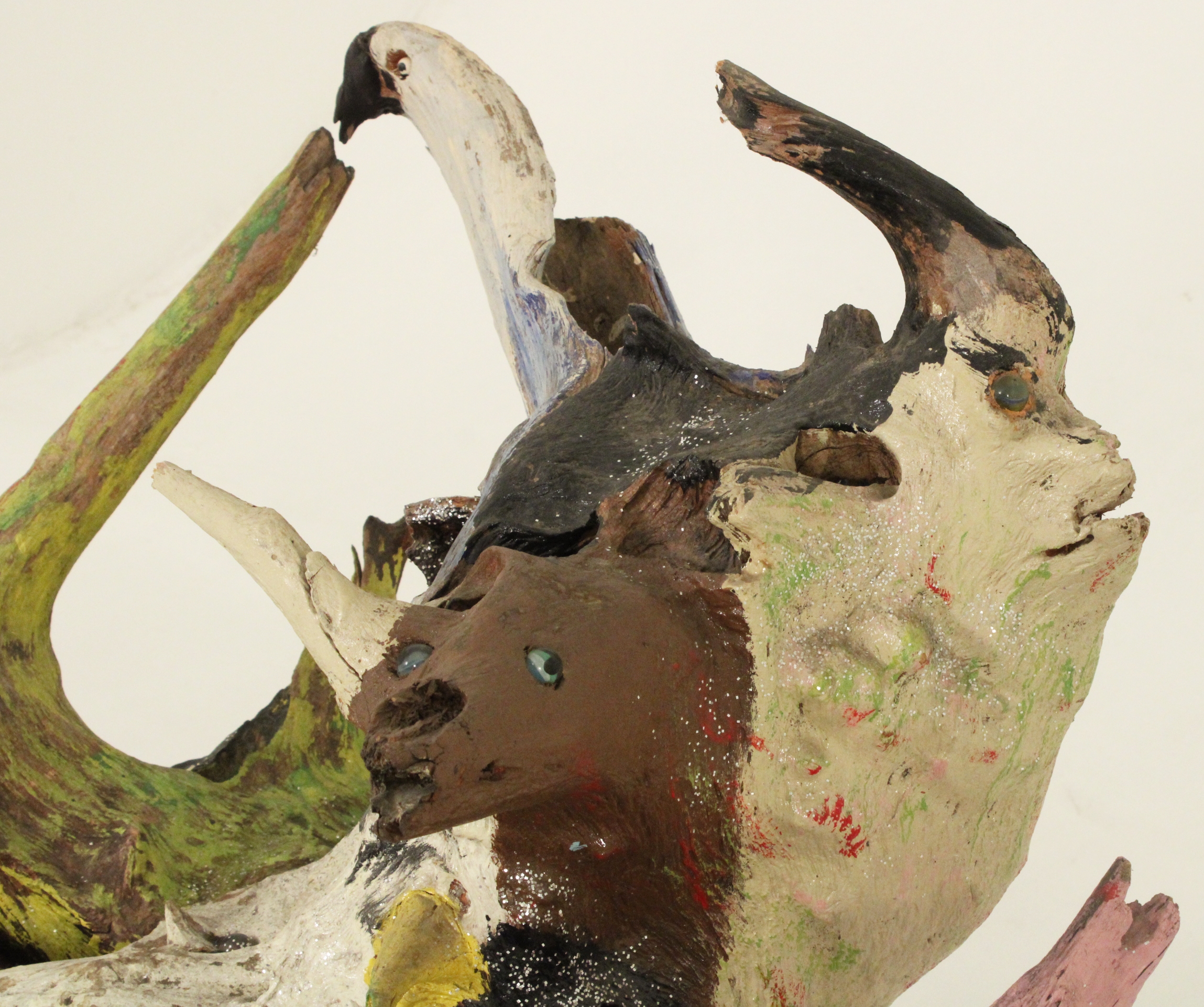 Artwork by Bessie Harvey, The Day the Earth Stood Still, Made of polychrome and mixed media