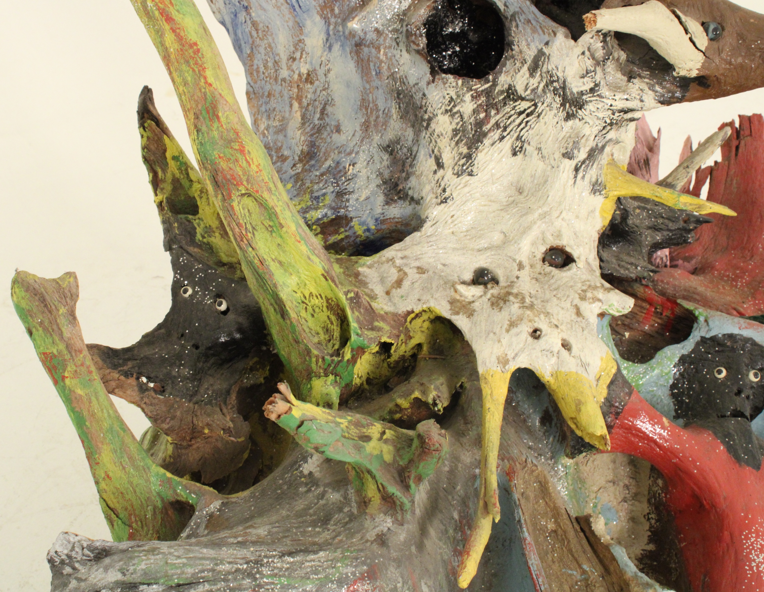 Artwork by Bessie Harvey, The Day the Earth Stood Still, Made of polychrome and mixed media