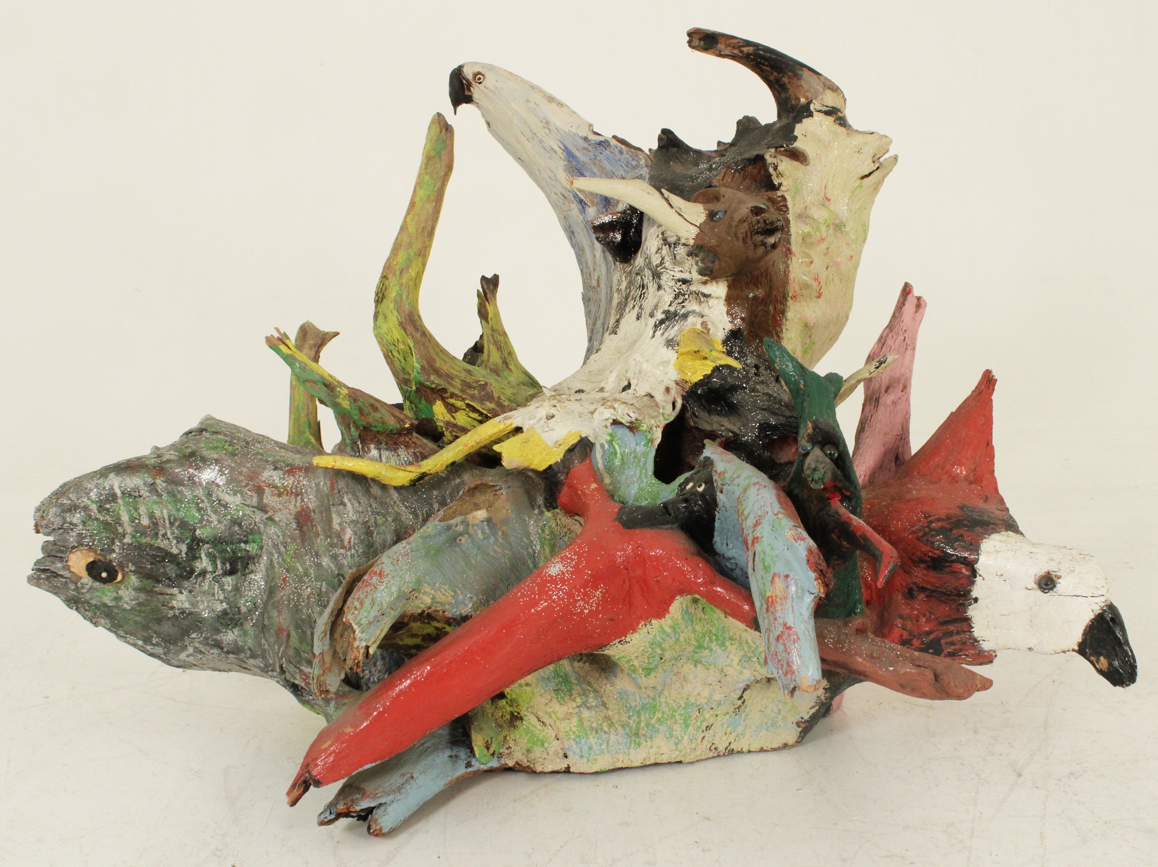 Artwork by Bessie Harvey, The Day the Earth Stood Still, Made of polychrome and mixed media