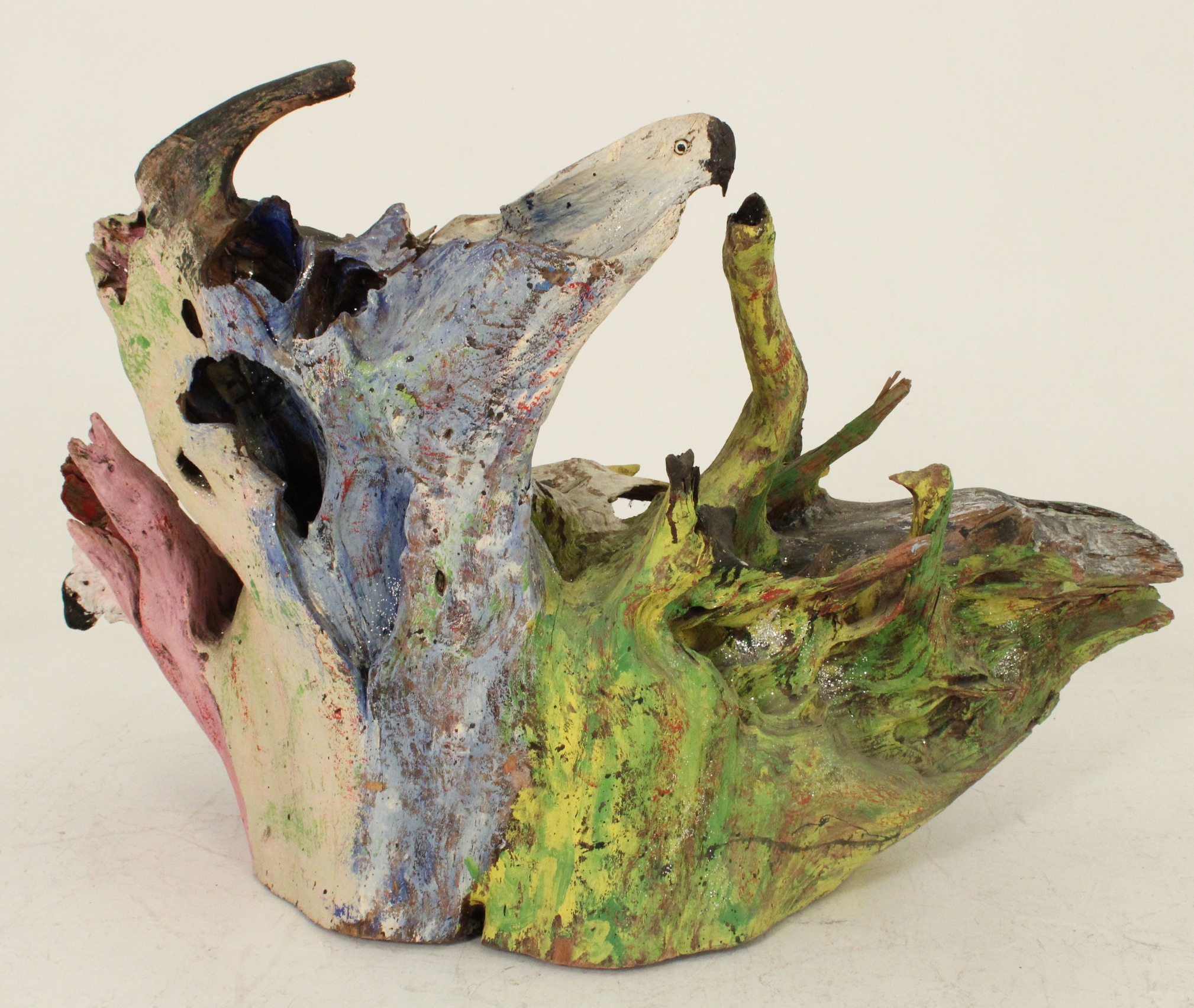 Artwork by Bessie Harvey, The Day the Earth Stood Still, Made of polychrome and mixed media