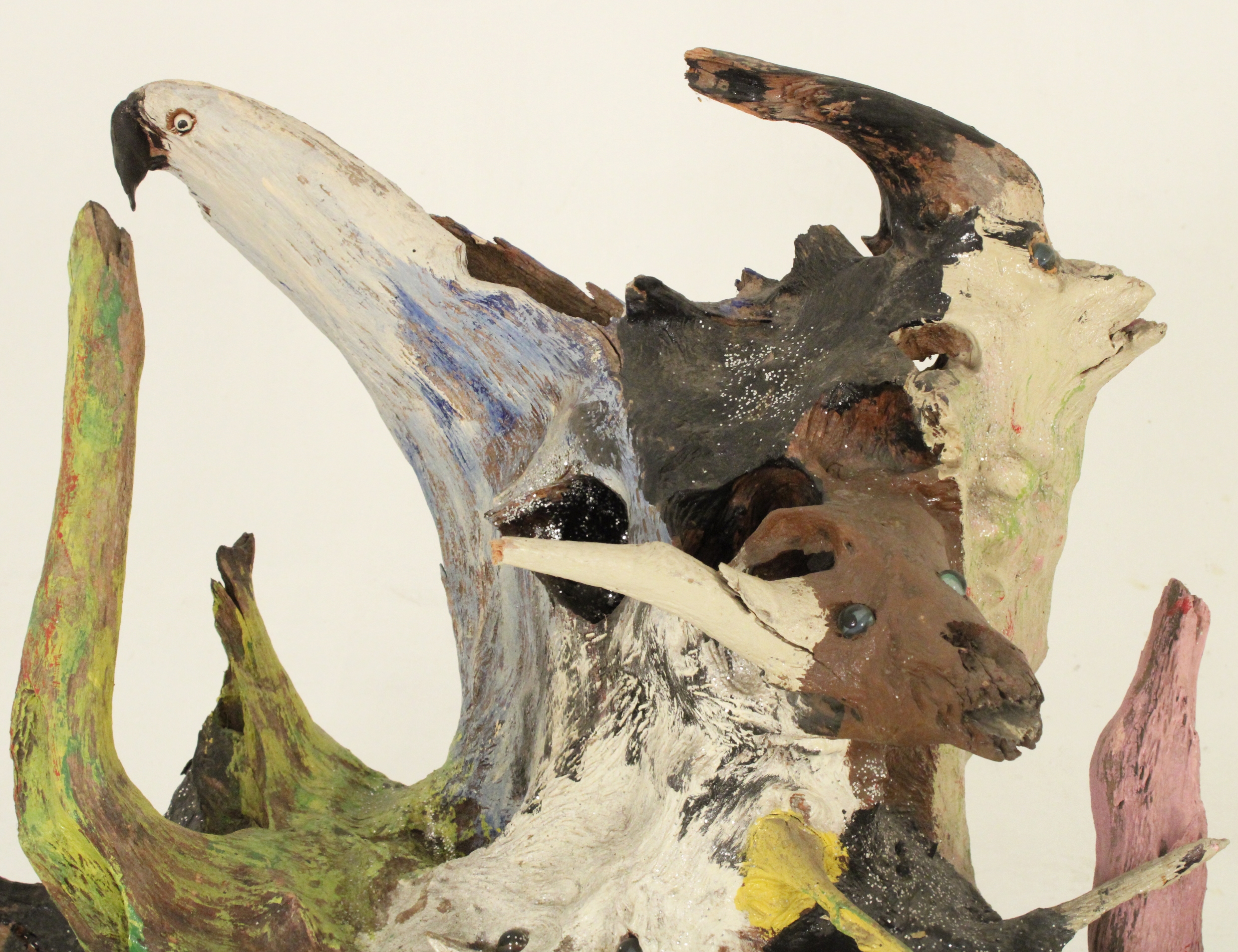 Artwork by Bessie Harvey, The Day the Earth Stood Still, Made of polychrome and mixed media