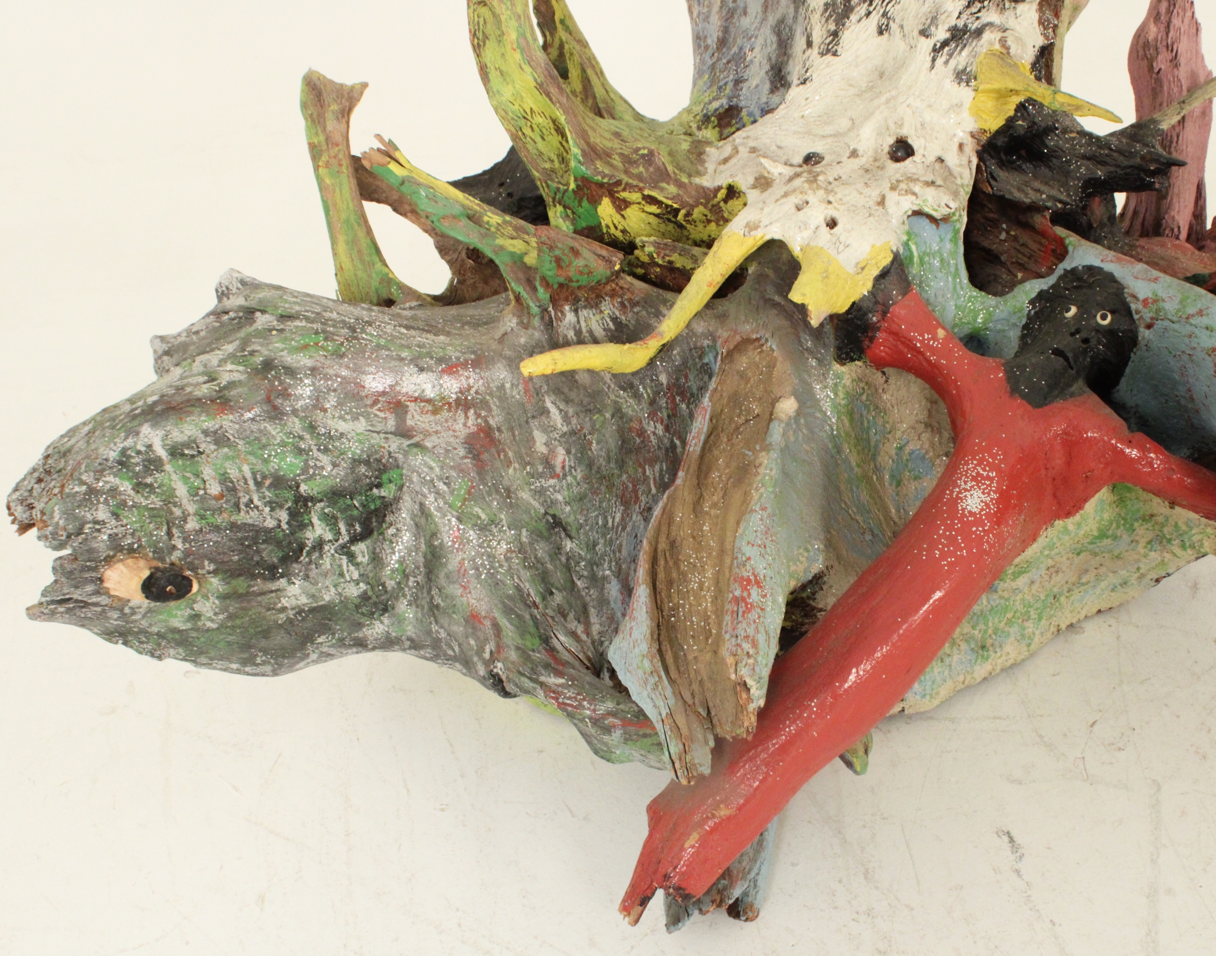 Artwork by Bessie Harvey, The Day the Earth Stood Still, Made of polychrome and mixed media